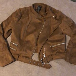 Zara Suede Bomber Jacket